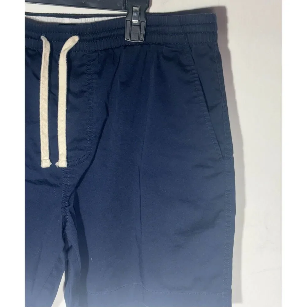 J.Crew Re-Imagined Mens Large Navy Drawstring Shorts Elastic Waist L